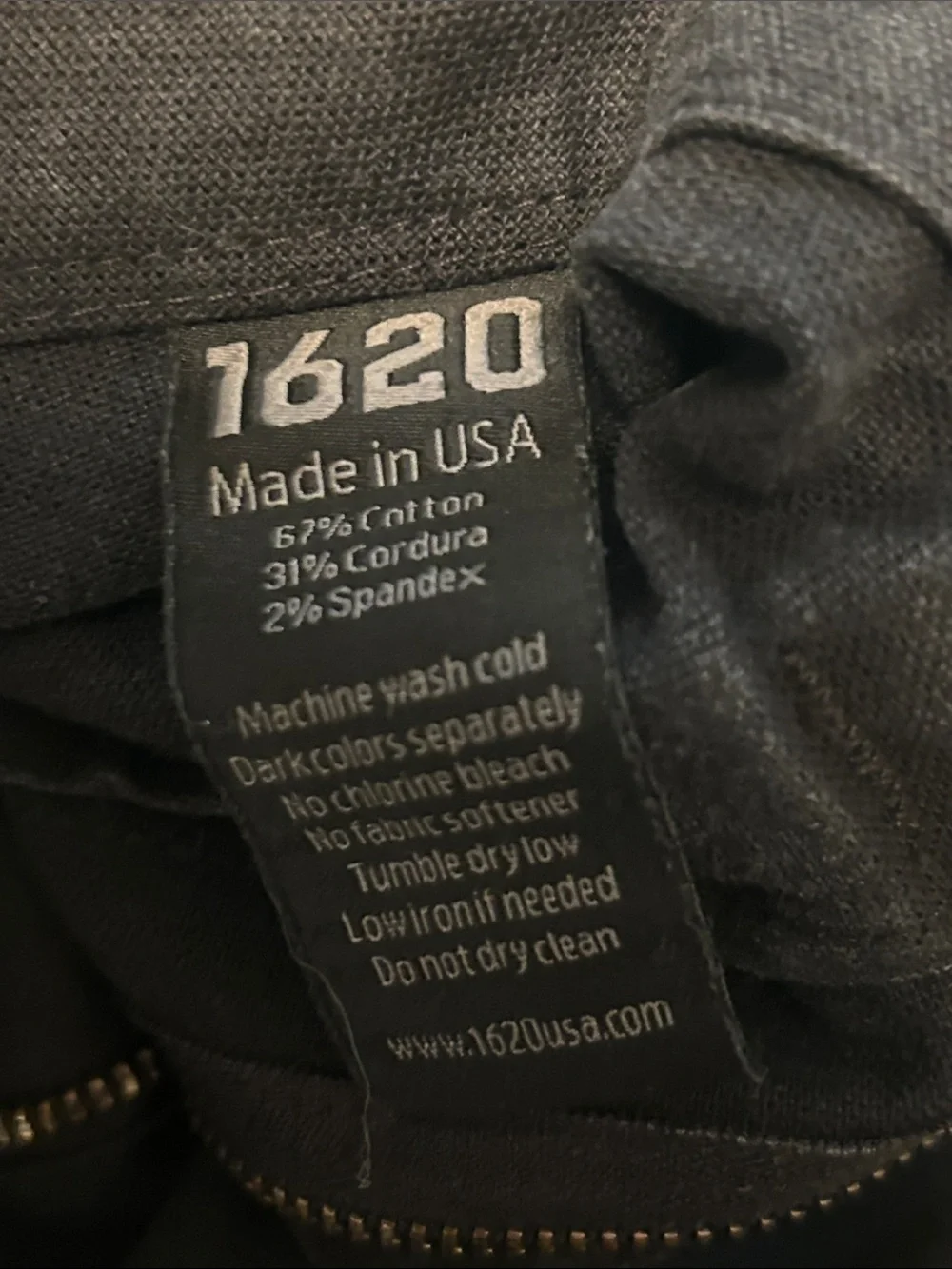 1620 Cordura Black Straight-Leg Utility Pants. Men’s